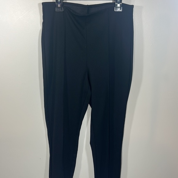 H&M Woman's Size Medium Black Pant Slacks Heel Foot Strap Stirrup Leggings - Picture 4 of 5